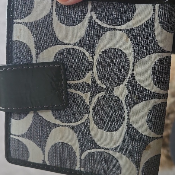 Coach signature black/gray/white Purse with wallet - Picture 5 of 8